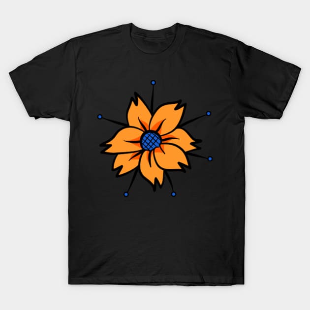 Decorative Flowers T-Shirt by Hashop